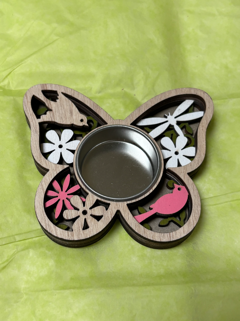 Porte bougie chauffe-plat - forme papillon