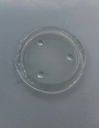 Plateau rond en verre pour bougie